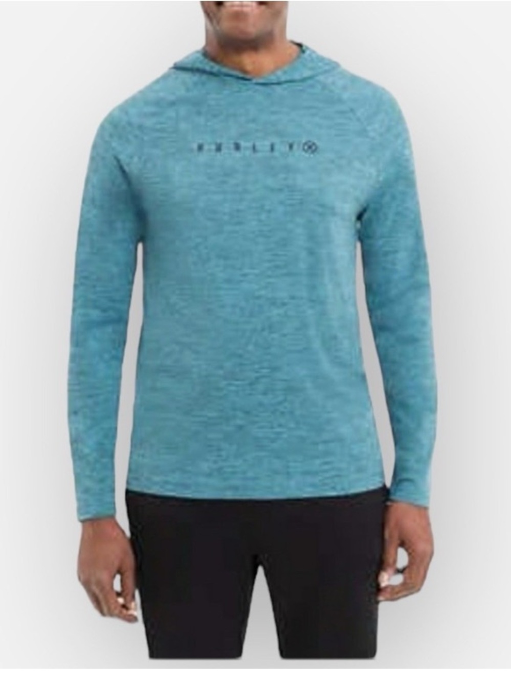 Hurley Heather Teal-Green Lightweight Pullover Hoodie